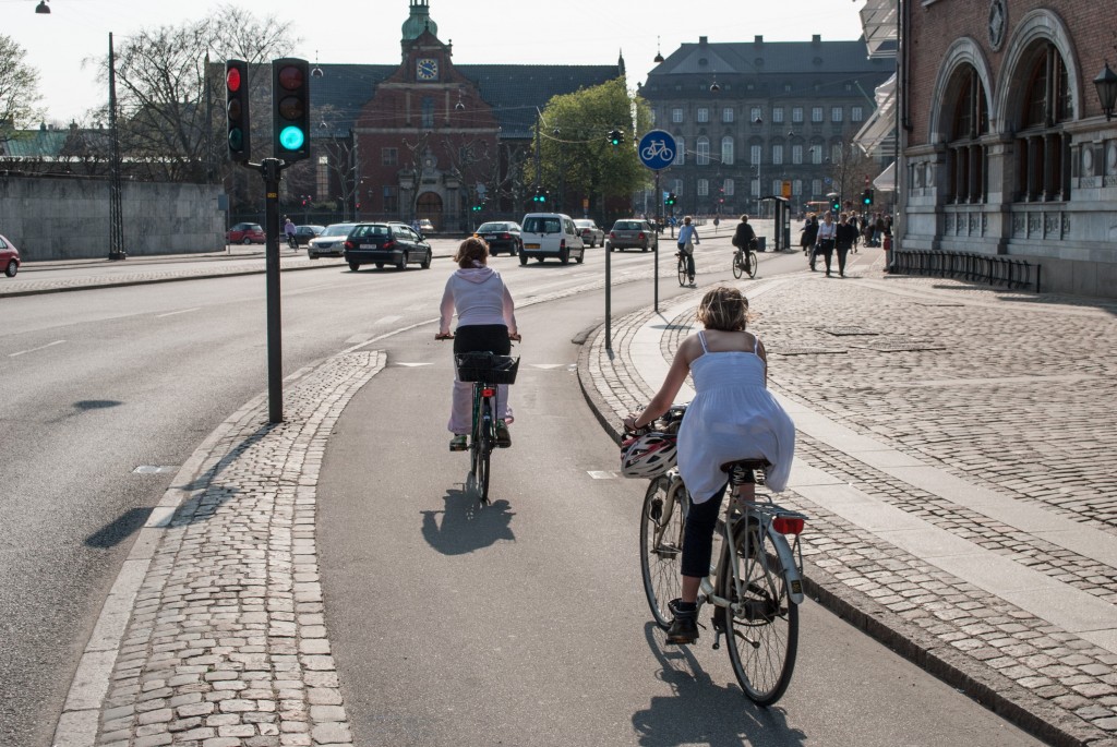 Radweg in Kopenhagen