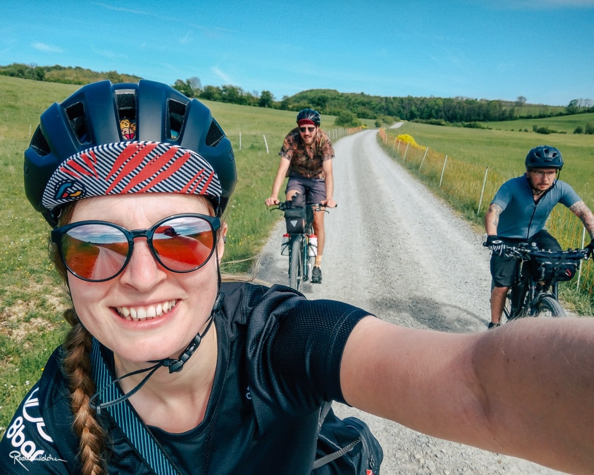 Radfahrer*in Selfie