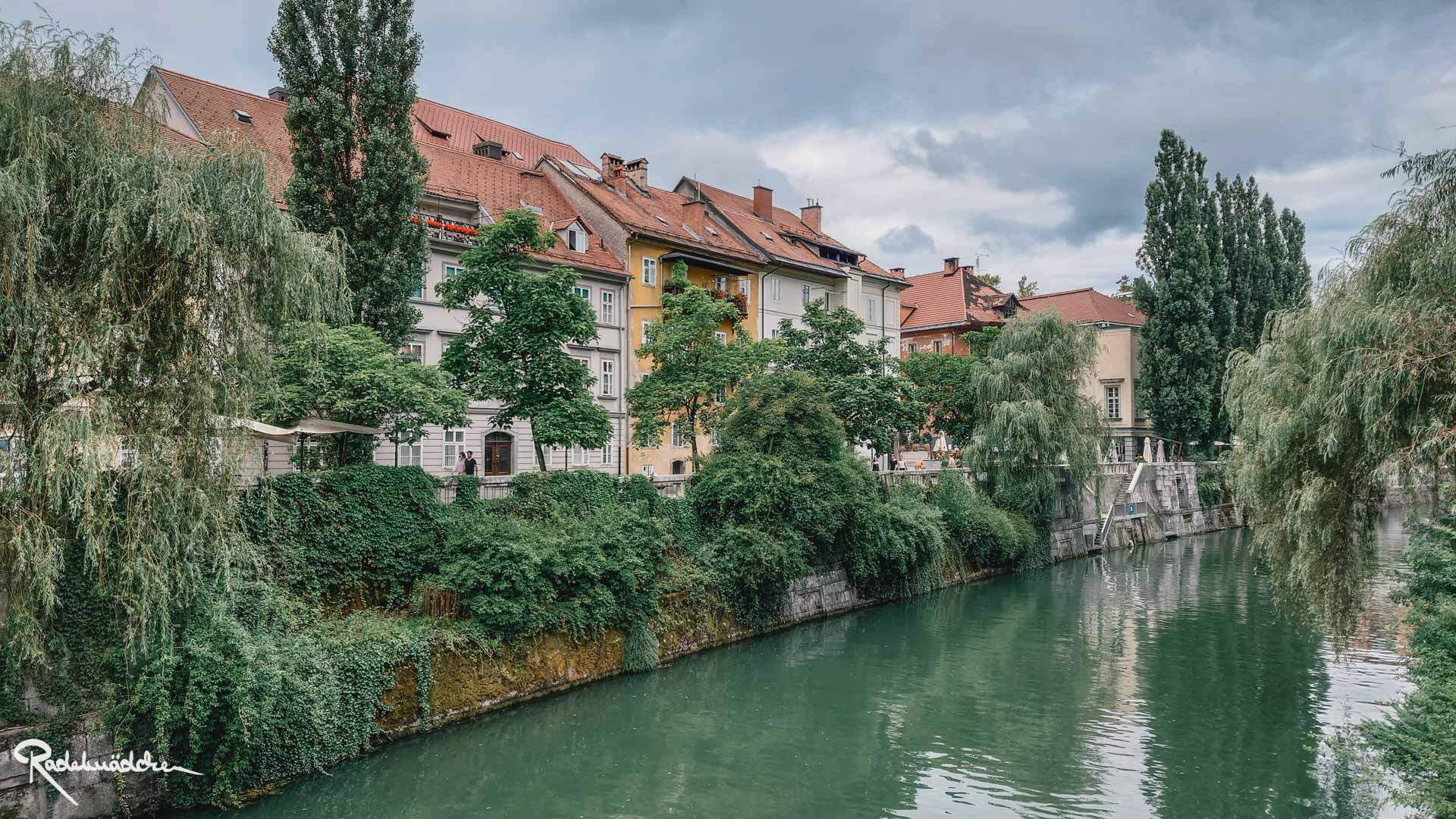 Fluss in Ljubljana